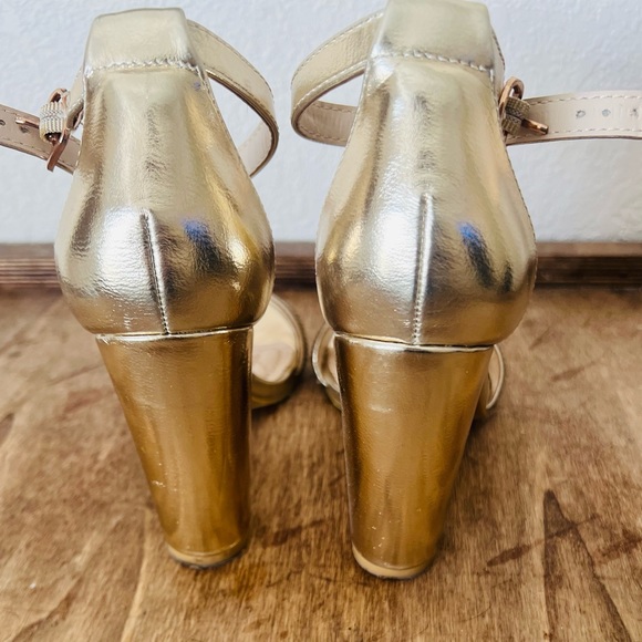 Bamboo gold sparkle shoes size 6 - Picture 4 of 5